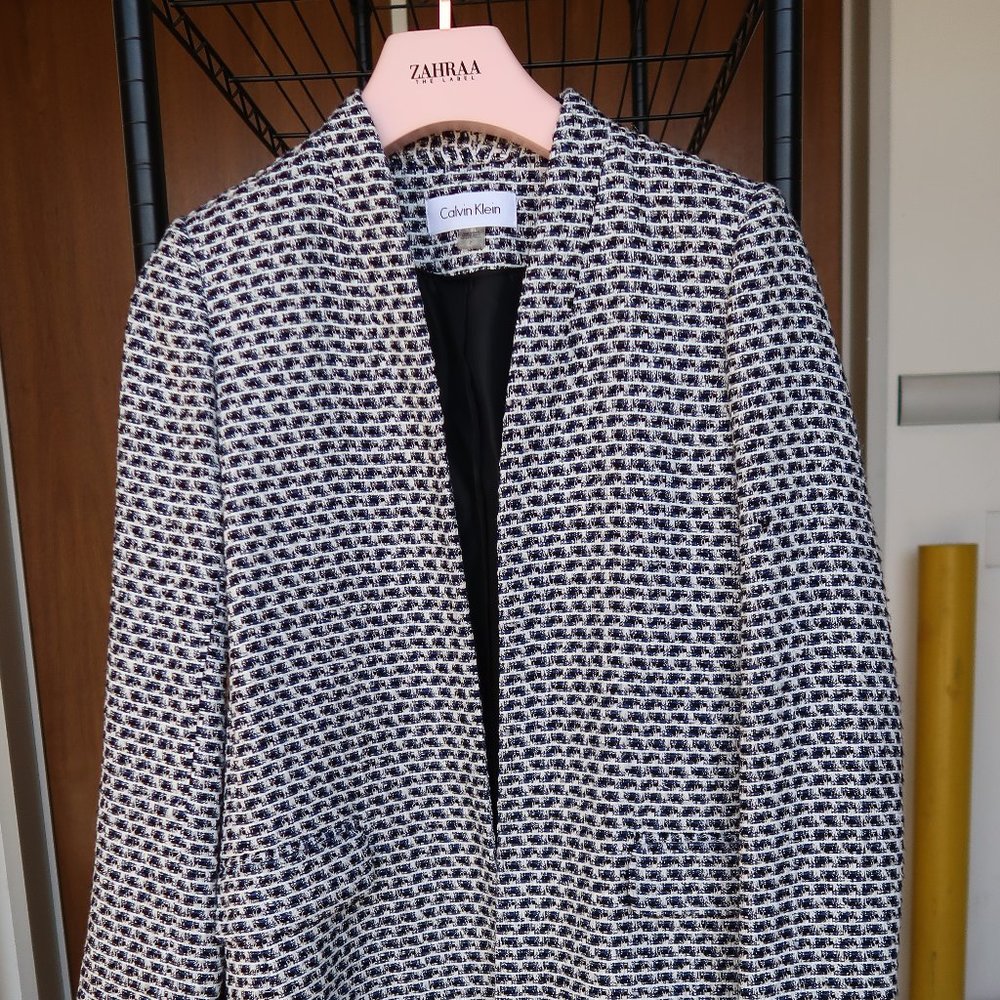 Calvin Klein Open Front Blazer